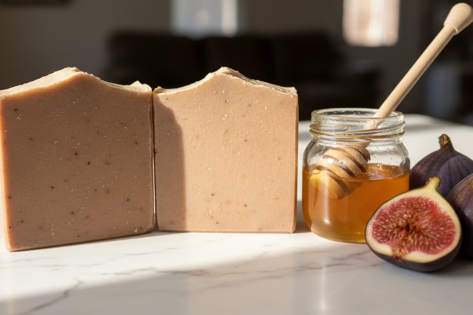 Lavender Vanilla Fig & Honey Goat Milk Tallow Soap with Essential Oils