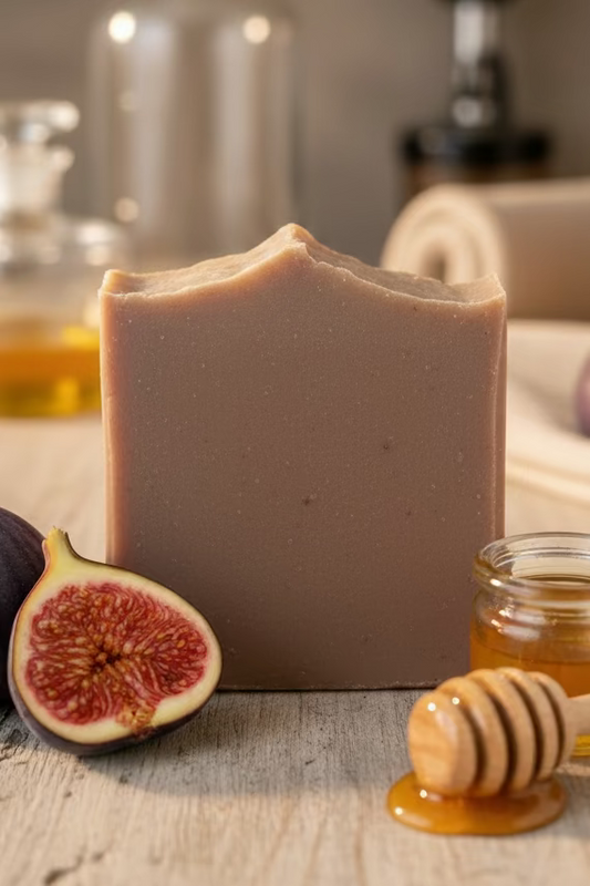 Lavender Vanilla Fig & Honey Goat Milk Tallow Soap with Essential Oils