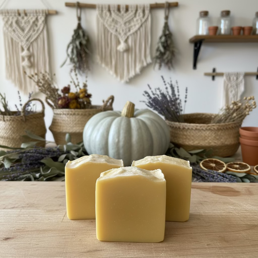 Patchouli Pumpkin Tallow Soap | Handmade Pumpkin & Patchouli Soap