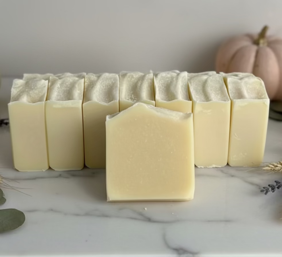 Unscented & Uncolored Pumpkin Tallow Soap | Handmade Fairy Tale Pumpkin Soap