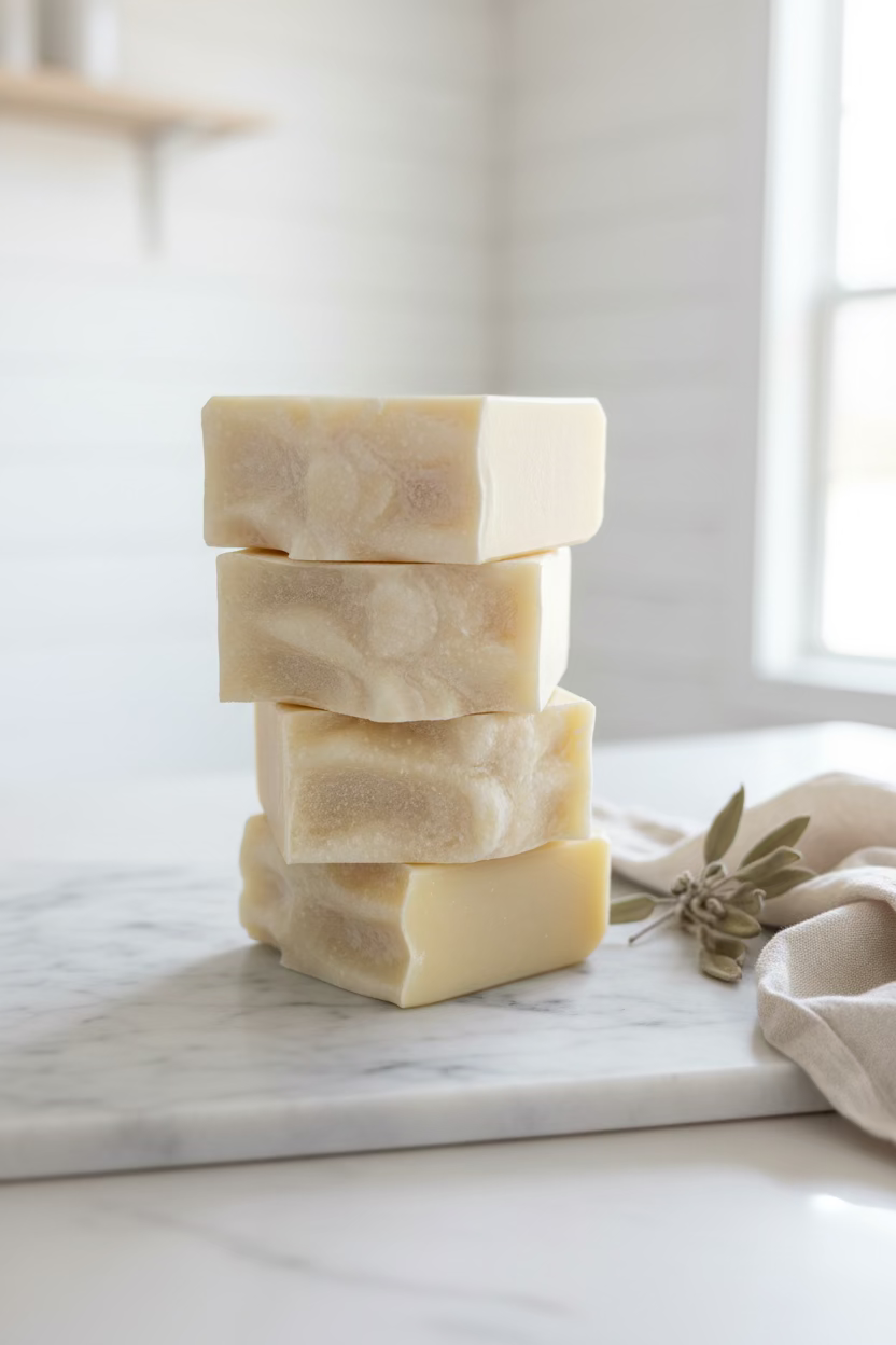 Unscented & Uncolored Pumpkin Tallow Soap | Handmade Fairy Tale Pumpkin Soap