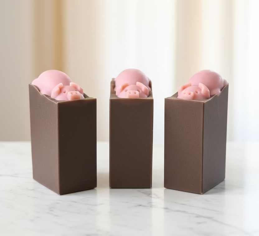 Piggies in the Dirt Tallow Soap with Thieves Blend of Essential Oils