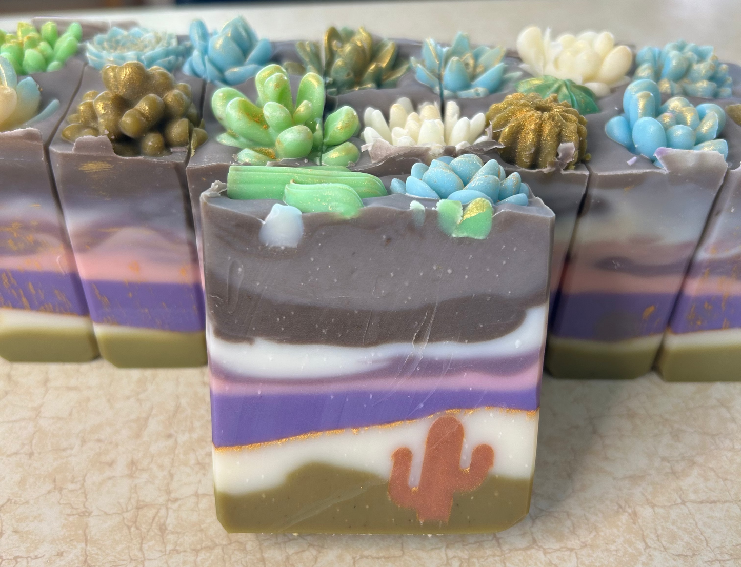 Copper Cactus Arizona Themed Tallow Soap with Essential Oils