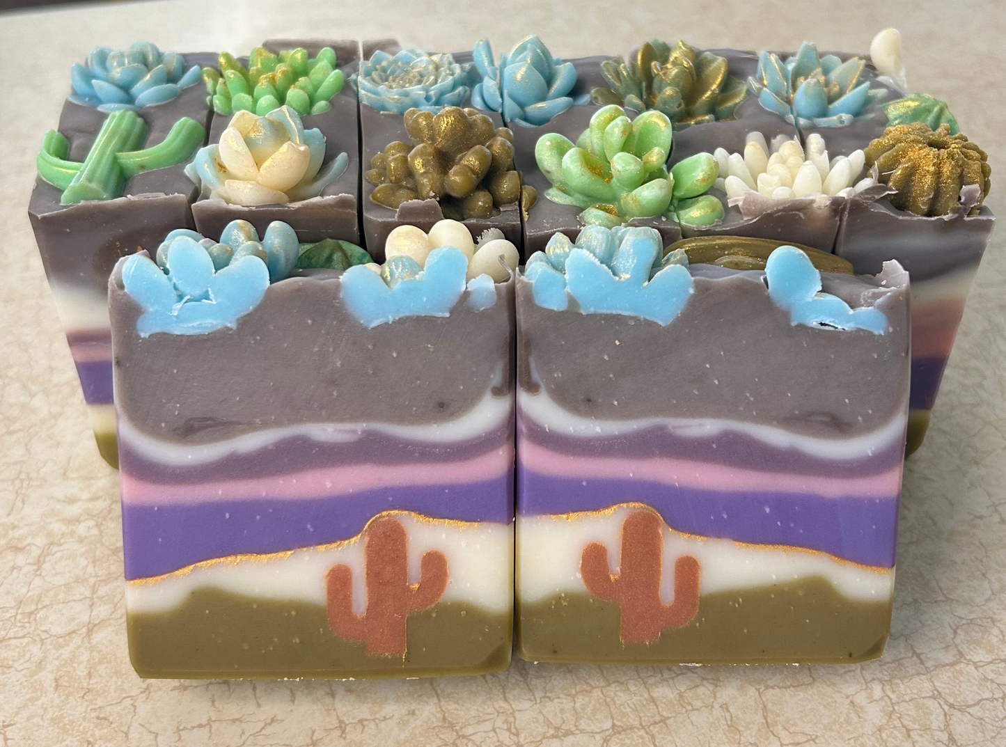 Copper Cactus Arizona Themed Tallow Soap with Essential Oils