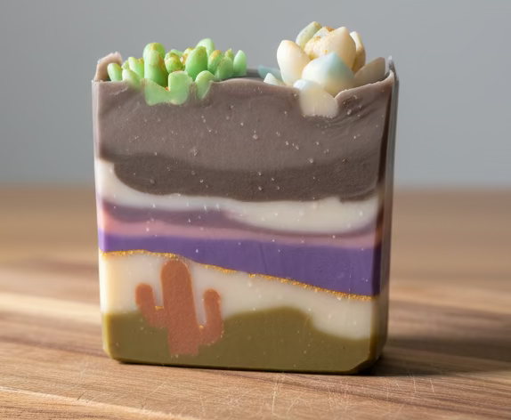 Copper Cactus Arizona Themed Tallow Soap with Essential Oils