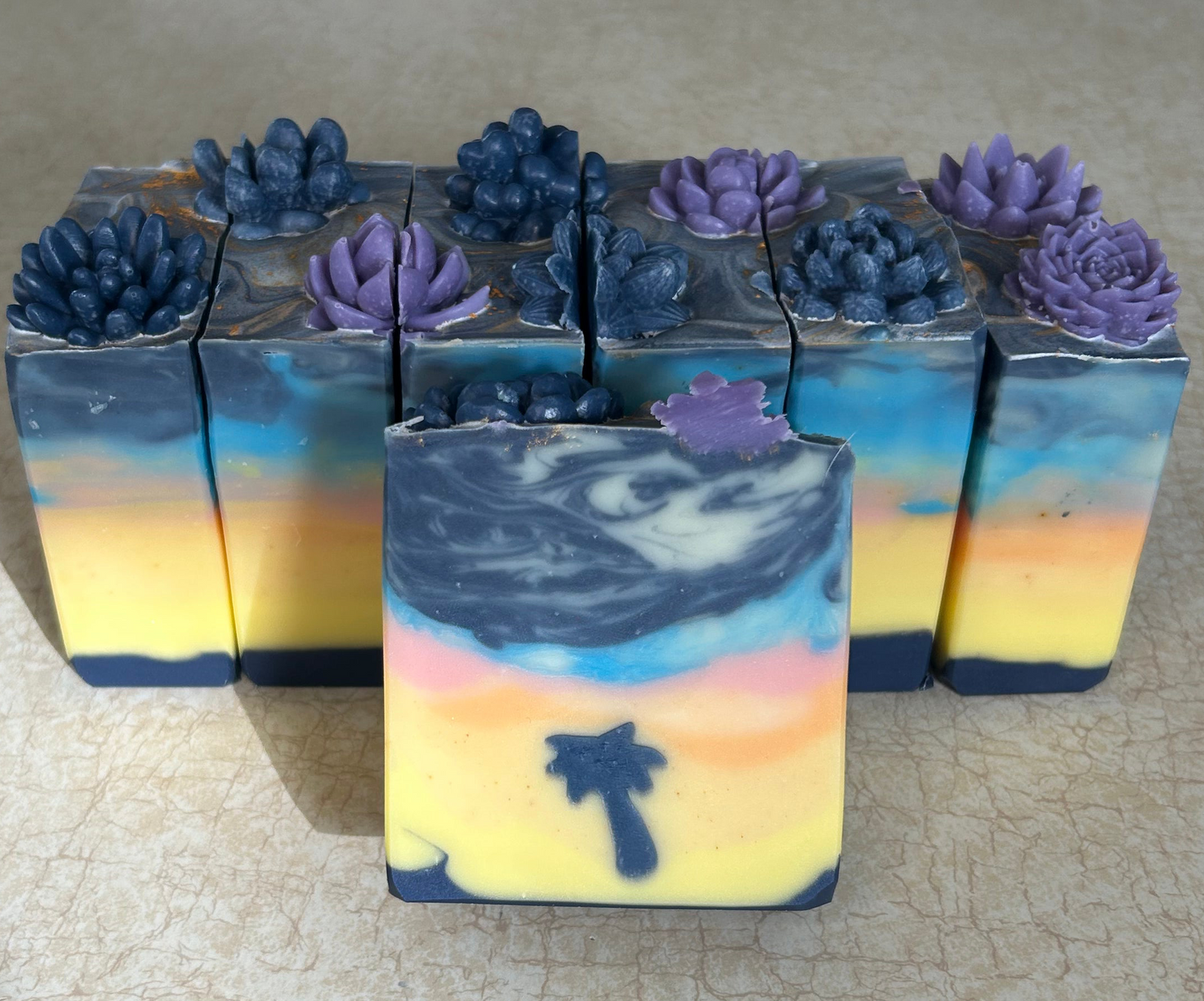 Desert Spell Handmade Tallow Soap | Lavender, Lemongrass & Patchouli | Yellow Lark Soap Co.