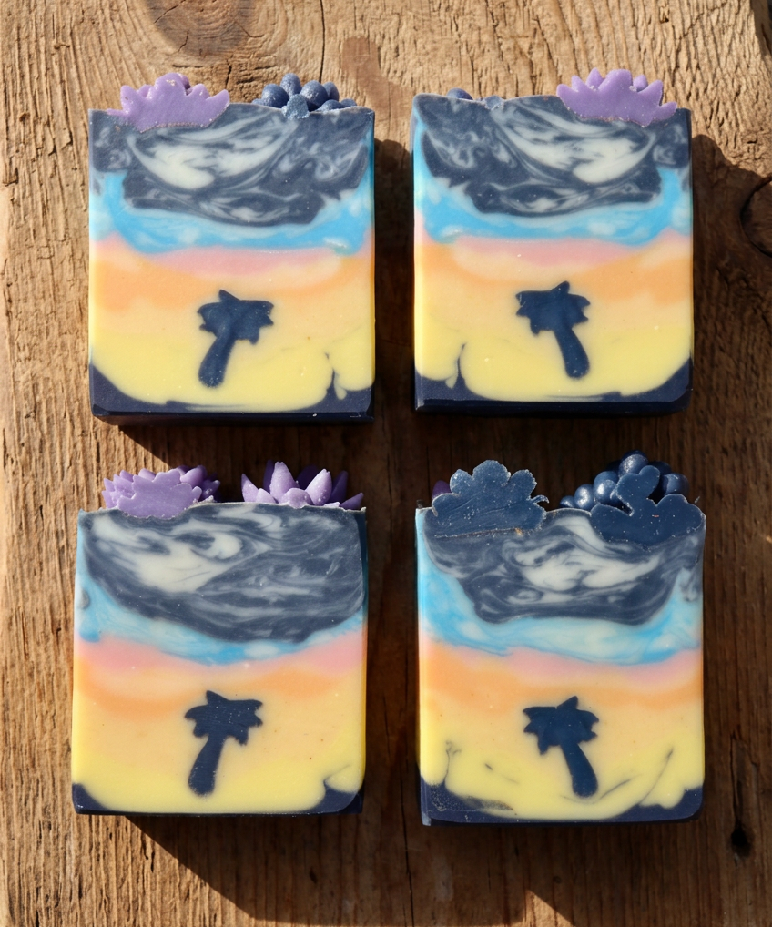 Desert Spell Handmade Tallow Soap | Lavender, Lemongrass & Patchouli | Yellow Lark Soap Co.
